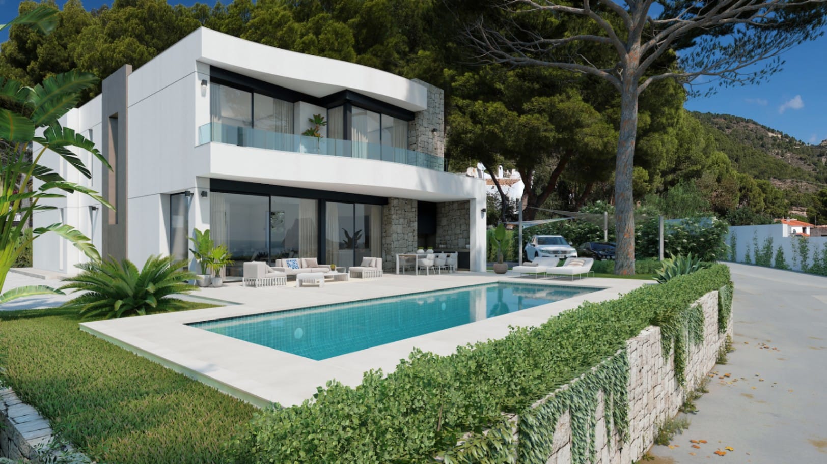 Proyecto: lujosa villa con vistas al mar en venta en Calpe