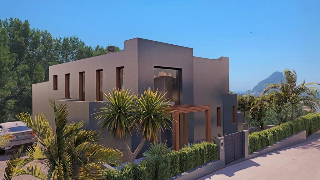 Villa de lujo estilo moderno con piscina en venta en Calpe
