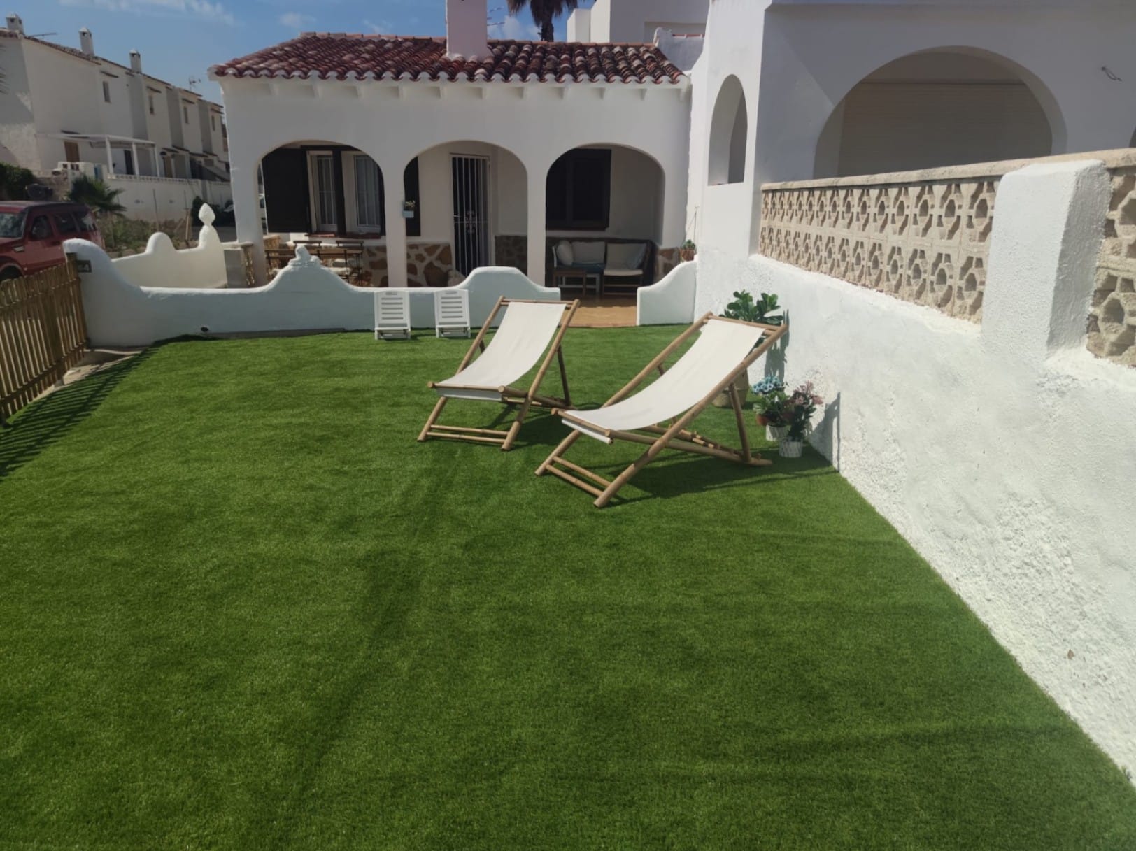 Gemütliche Villa direkt am Strand.