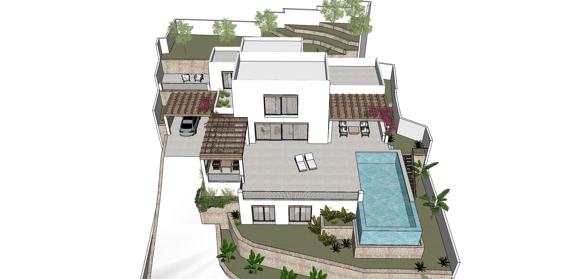 Villa im ibizenkischen Stil mit Meerblick zu verkaufen in Moraira