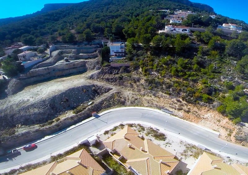 4 percelen met zeezicht te koop in Calpe
