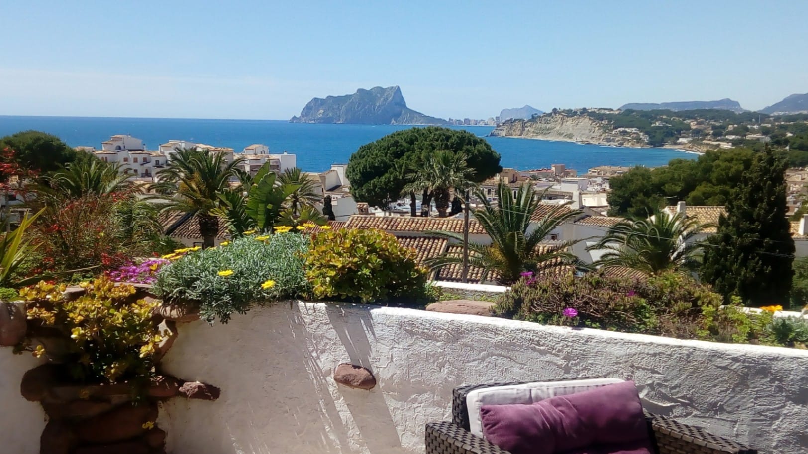 Geräumige, traditionelle Meerblickvilla in Moraira zum Verkauf