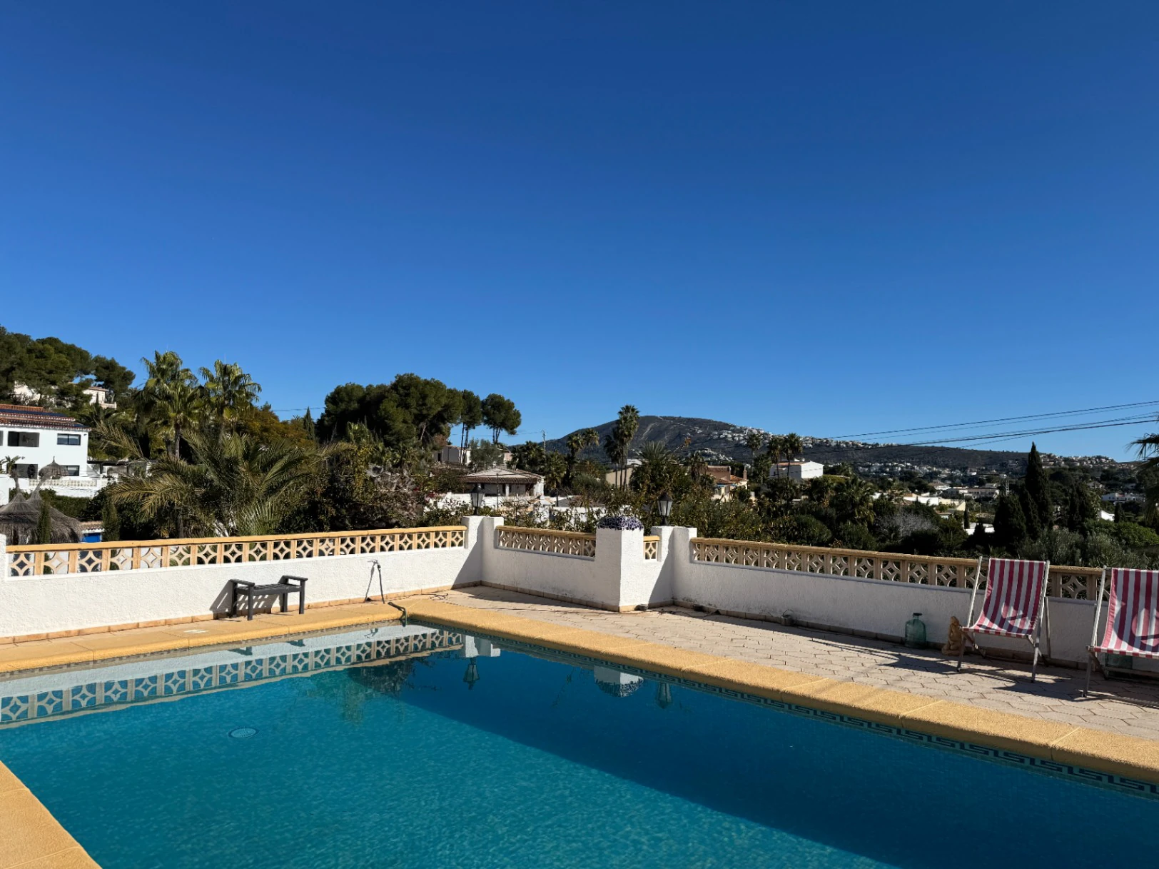 Villa for sale in Moraira with pool, open views and privacy