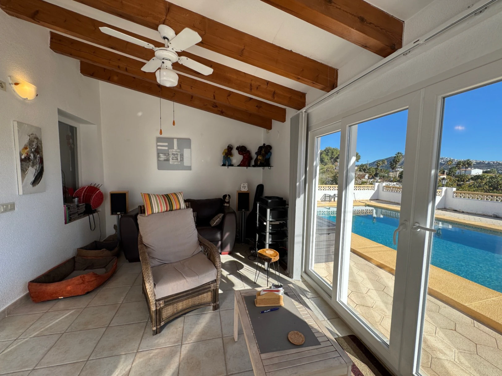 Villa for sale in Moraira with pool, open views and privacy