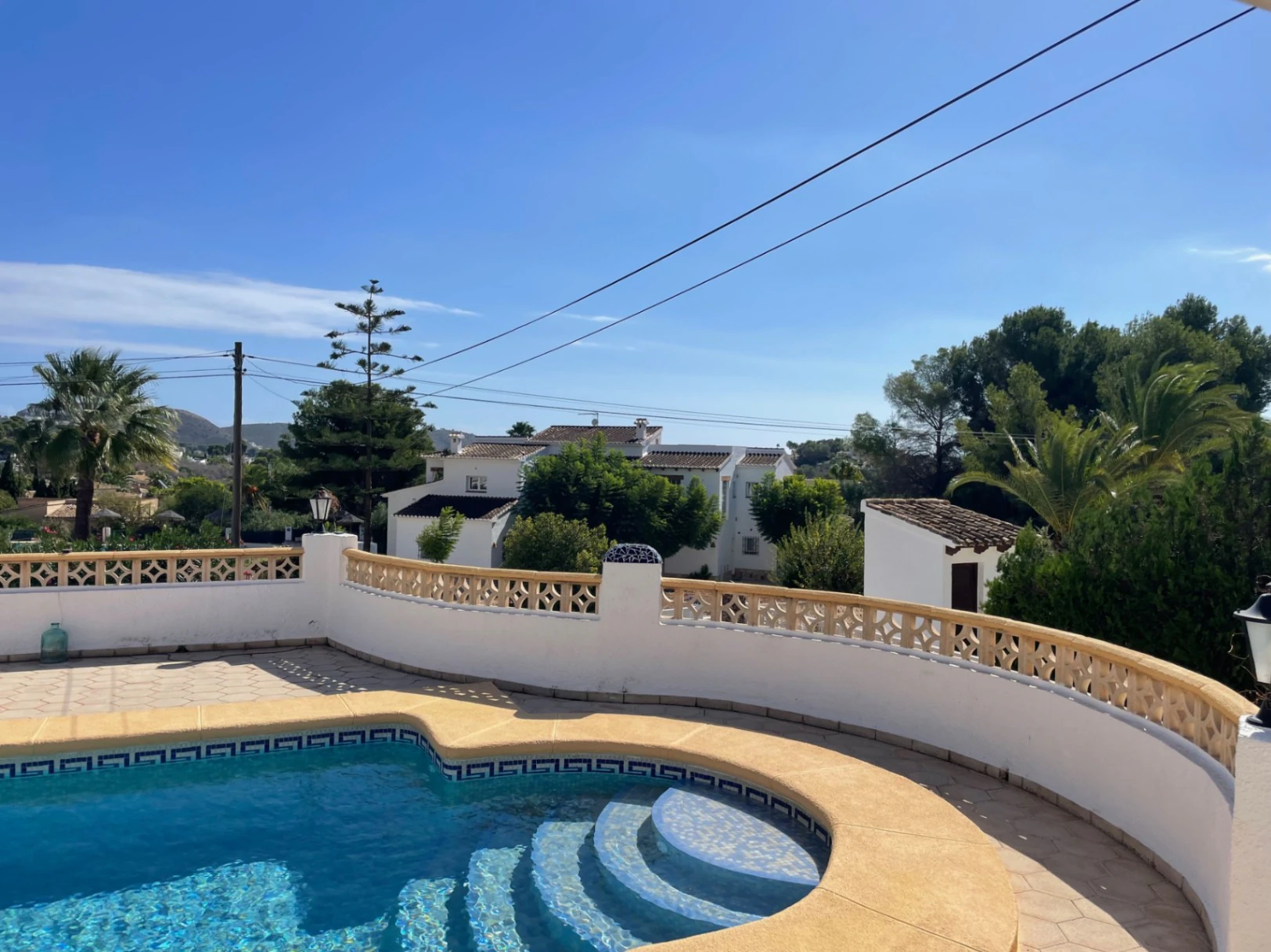Villa for sale in Moraira with pool, open views and privacy