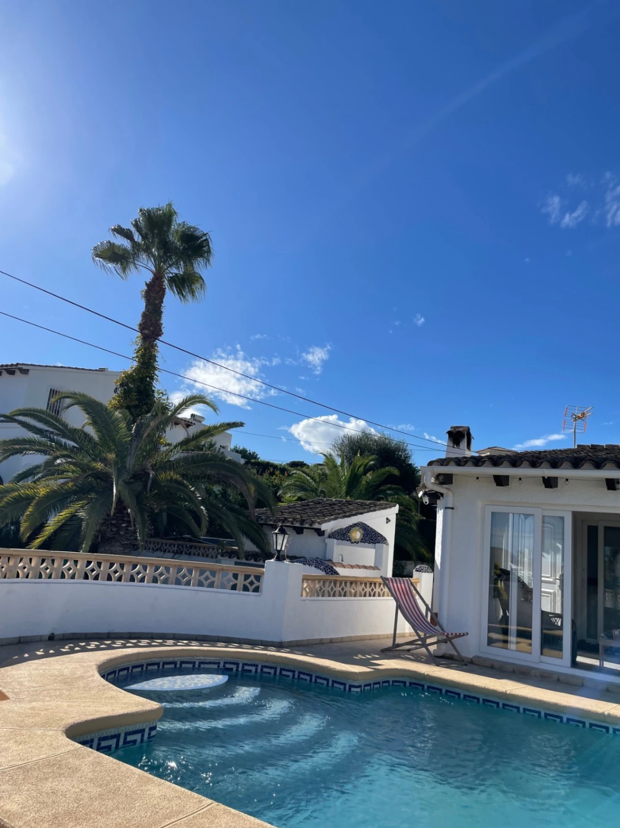 Villa for sale in Moraira with pool, open views and privacy