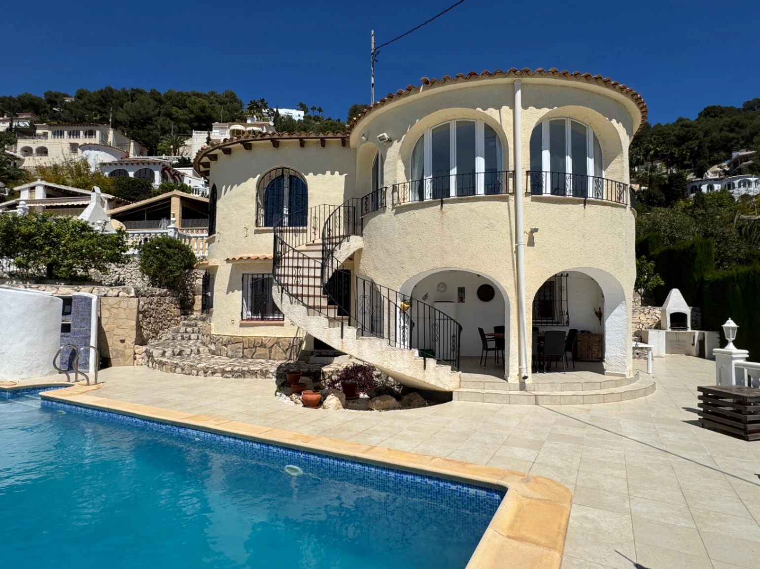 CH3403 - Villa mit Meerblick in Benissa Costa mit separater Gästewohnung, Pool und Panoramablick