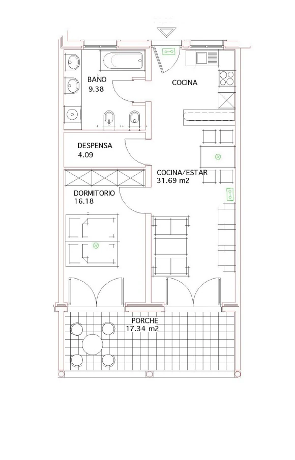 A0821 - Appartement de luxe dans un complexe paradisiaque proche de la plage et des services