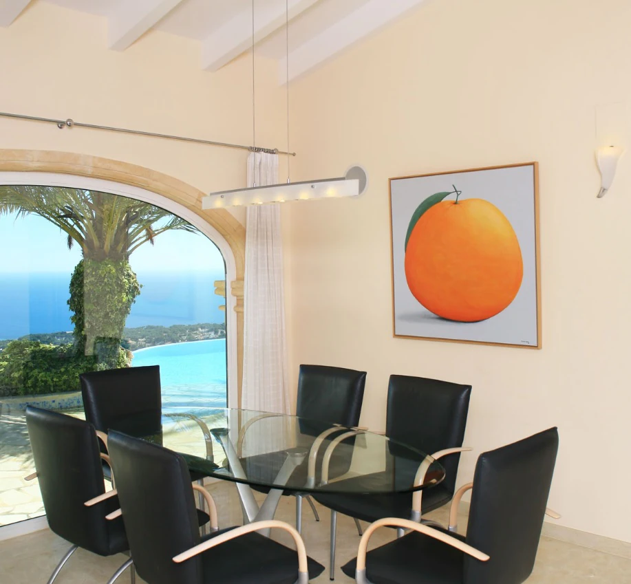 CH3411 - Fantastisk villa med panoramautsikt över havet till salu i Moraira Benimeit, privat pool och 4 sovrum