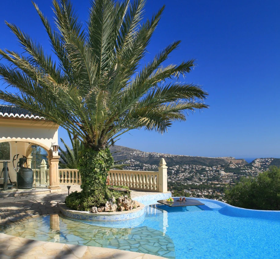 CH3411 - Fantastisk villa med panoramautsikt över havet till salu i Moraira Benimeit, privat pool och 4 sovrum
