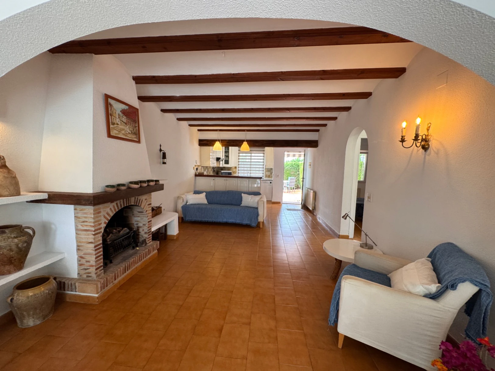 B1497 - Semi-detached bungalow for sale in Moraira with communal pool, step-free access, near beach, services and golf