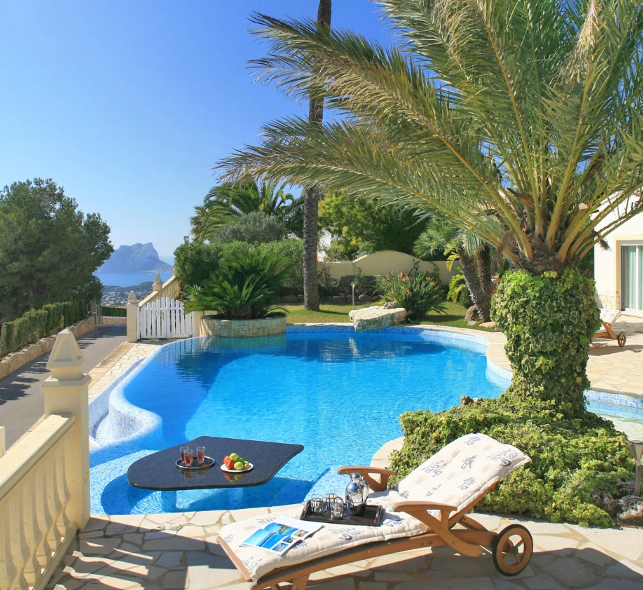 CH3411 - Fantastisk villa med panoramautsikt över havet till salu i Moraira Benimeit, privat pool och 4 sovrum