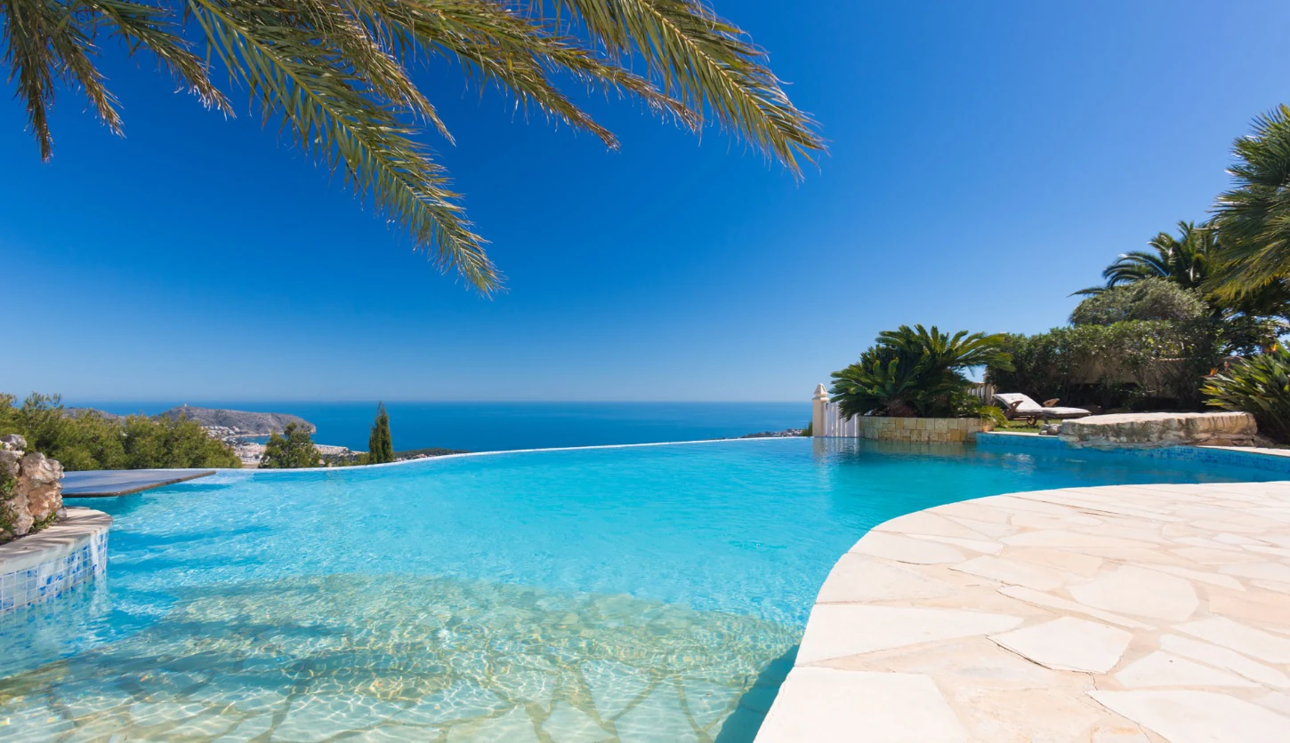 CH3411 - Fantastisk villa med panoramautsikt över havet till salu i Moraira Benimeit, privat pool och 4 sovrum