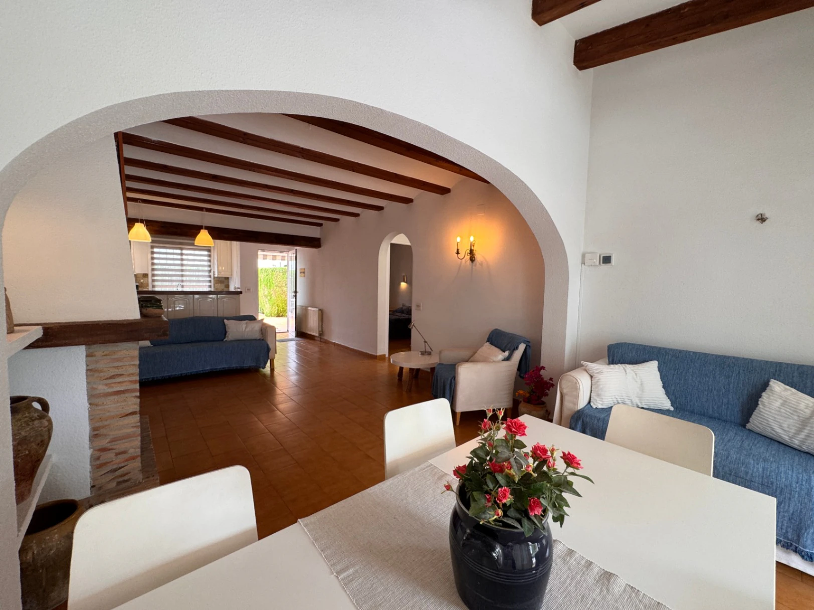 B1497 - Semi-detached bungalow for sale in Moraira with communal pool, step-free access, near beach, services and golf