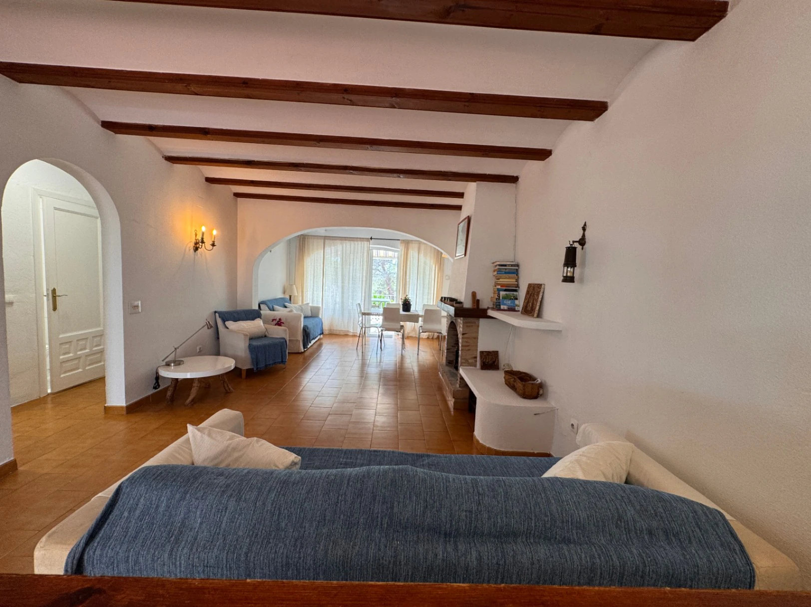 B1497 - Semi-detached bungalow for sale in Moraira with communal pool, step-free access, near beach, services and golf
