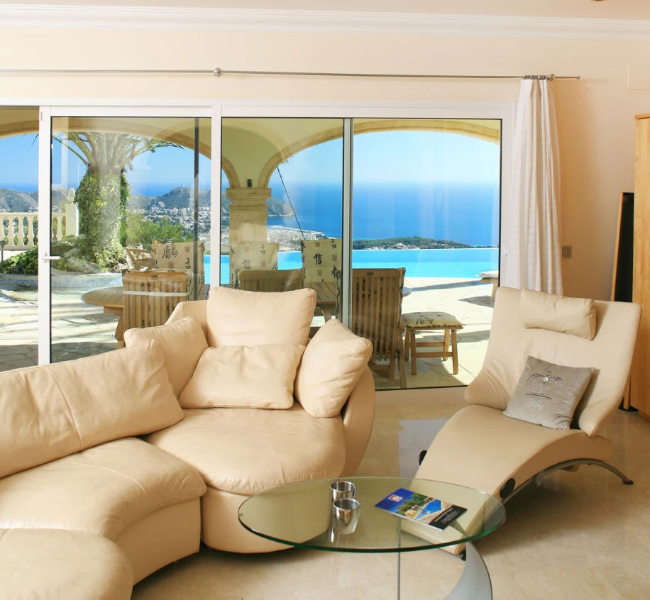 CH3411 - Fantastisk villa med panoramautsikt över havet till salu i Moraira Benimeit, privat pool och 4 sovrum