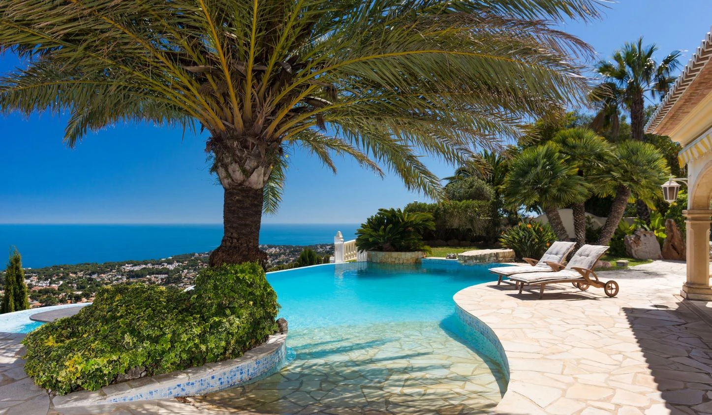 CH3411 - Fantastisk villa med panoramautsikt över havet till salu i Moraira Benimeit, privat pool och 4 sovrum
