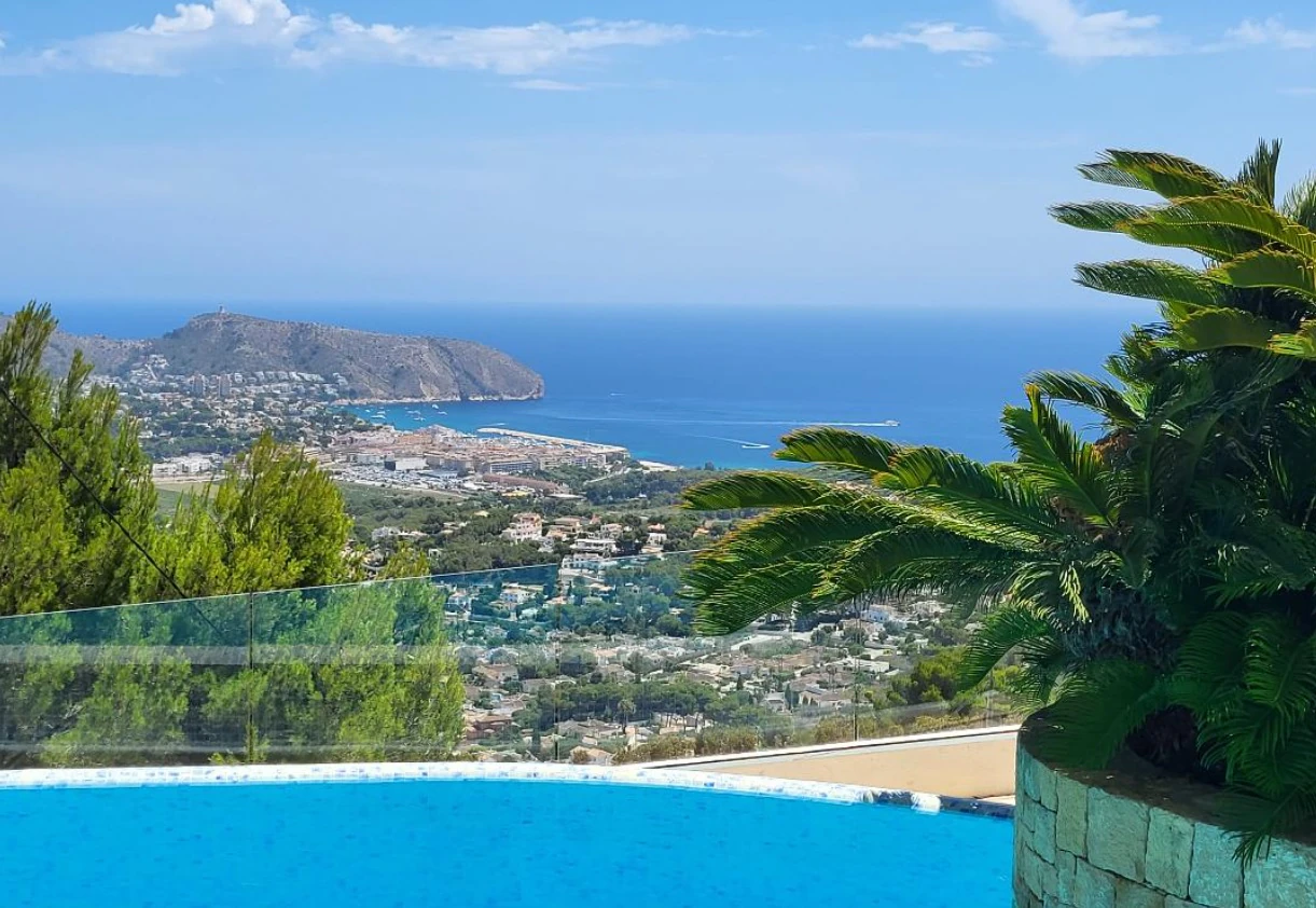 CH3411 - Fantastisk villa med panoramautsikt över havet till salu i Moraira Benimeit, privat pool och 4 sovrum