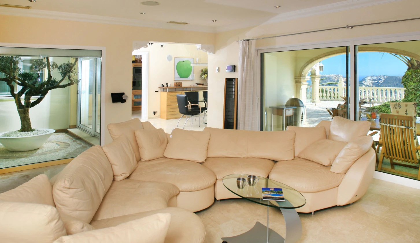 CH3411 - Fantastisk villa med panoramautsikt över havet till salu i Moraira Benimeit, privat pool och 4 sovrum