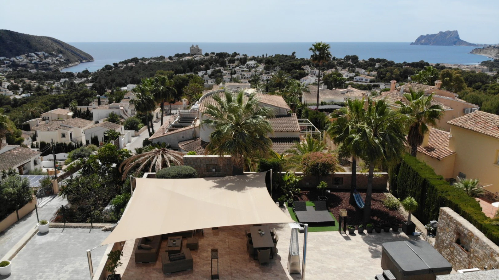 CH3402 - Exklusiv lyxvilla med panoramautsikt över havet i El Portet Moraira, Costa Blanca Spanien
