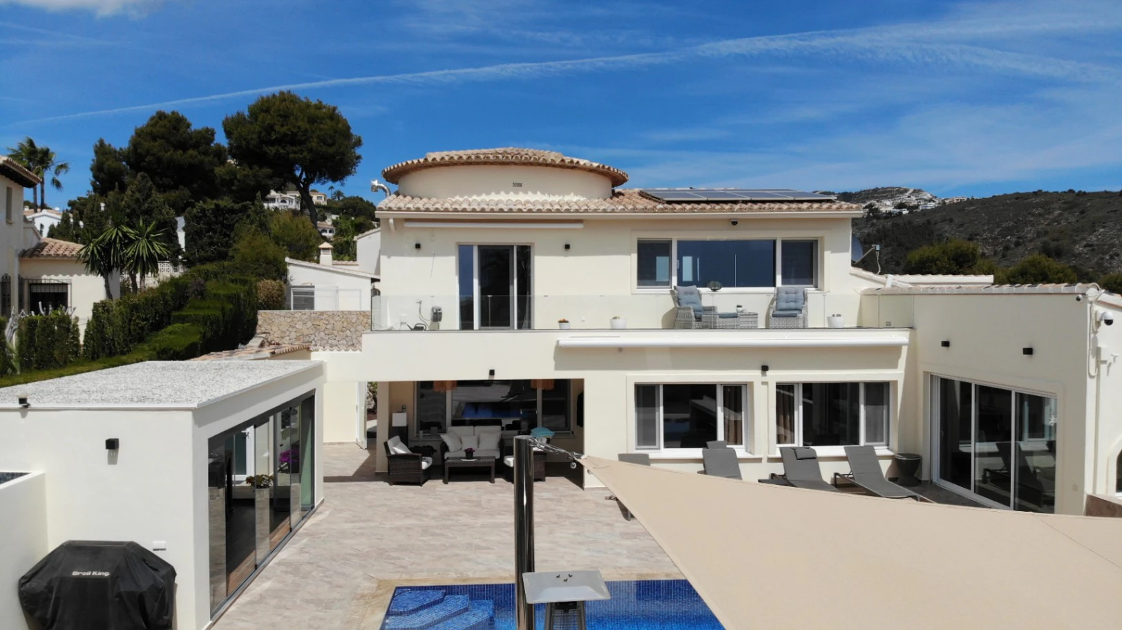CH3402 - Exklusiv lyxvilla med panoramautsikt över havet i El Portet Moraira, Costa Blanca Spanien