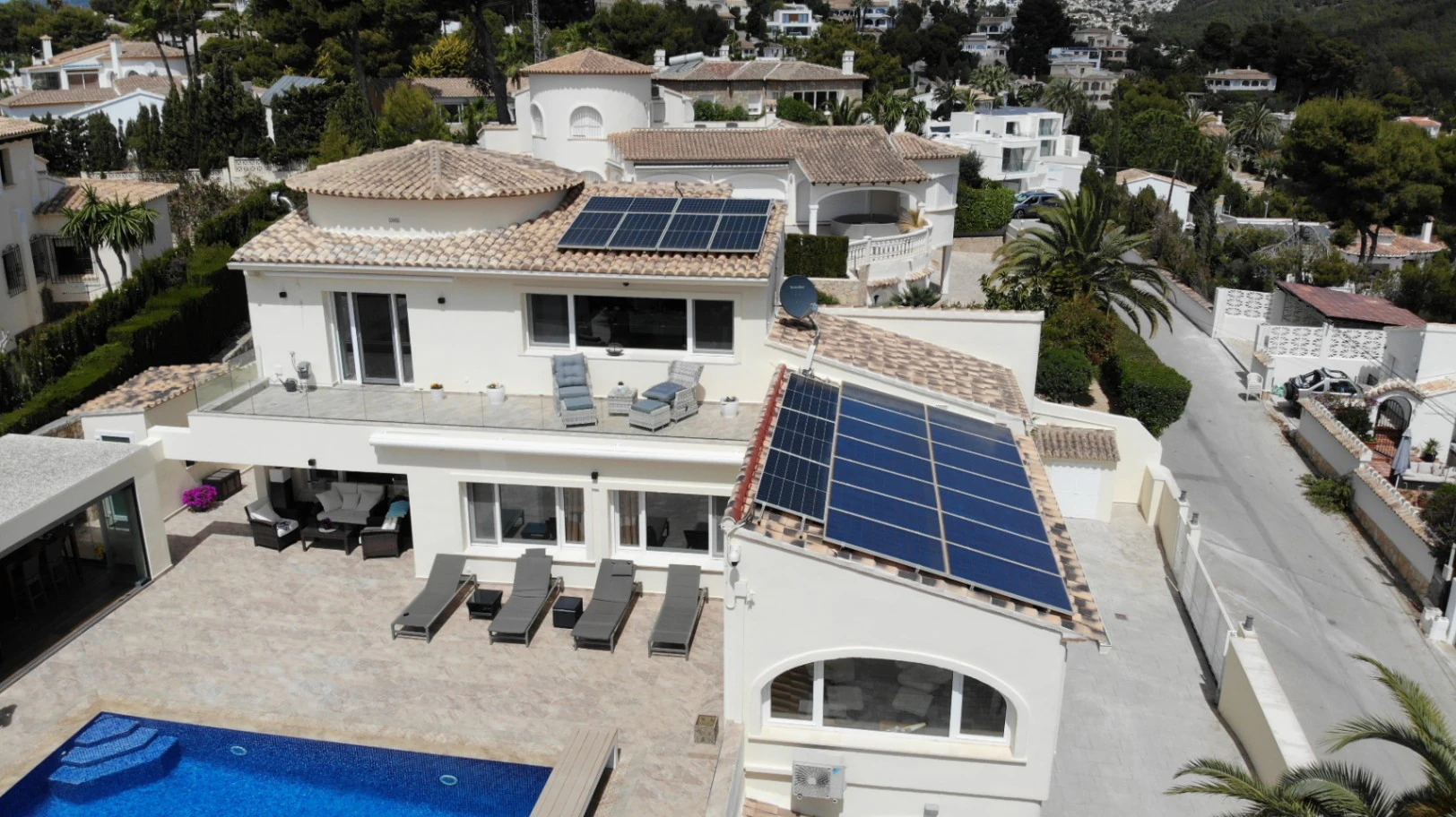 CH3402 - Exklusiv lyxvilla med panoramautsikt över havet i El Portet Moraira, Costa Blanca Spanien