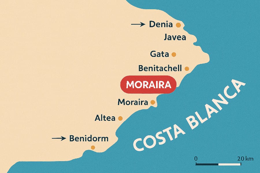 Huis kopen in Moraira, Benissa of Jávea? De grootste verschillen uitgelegd