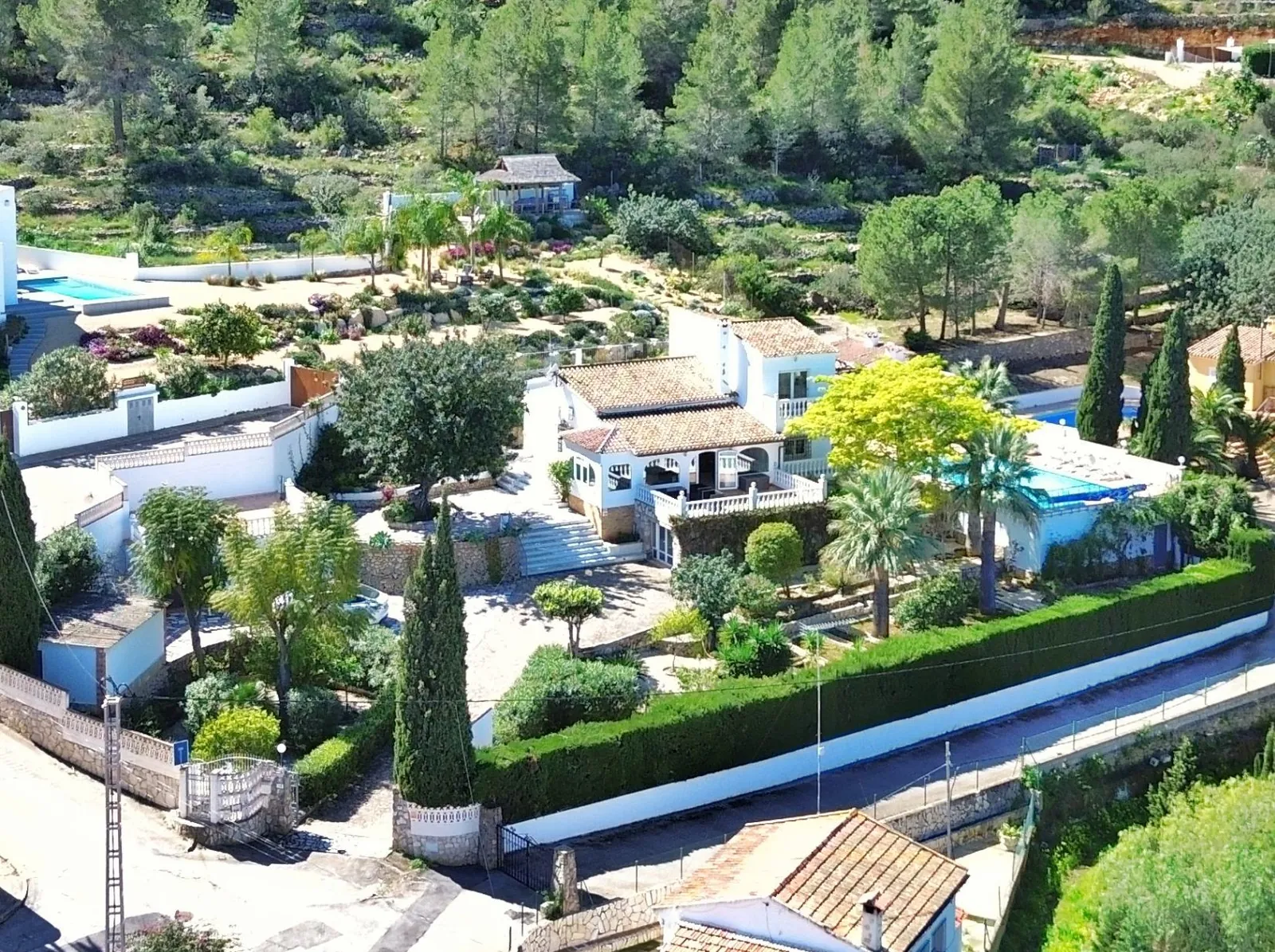 Villa met gastenappartement en uitzicht op zee in Dénia