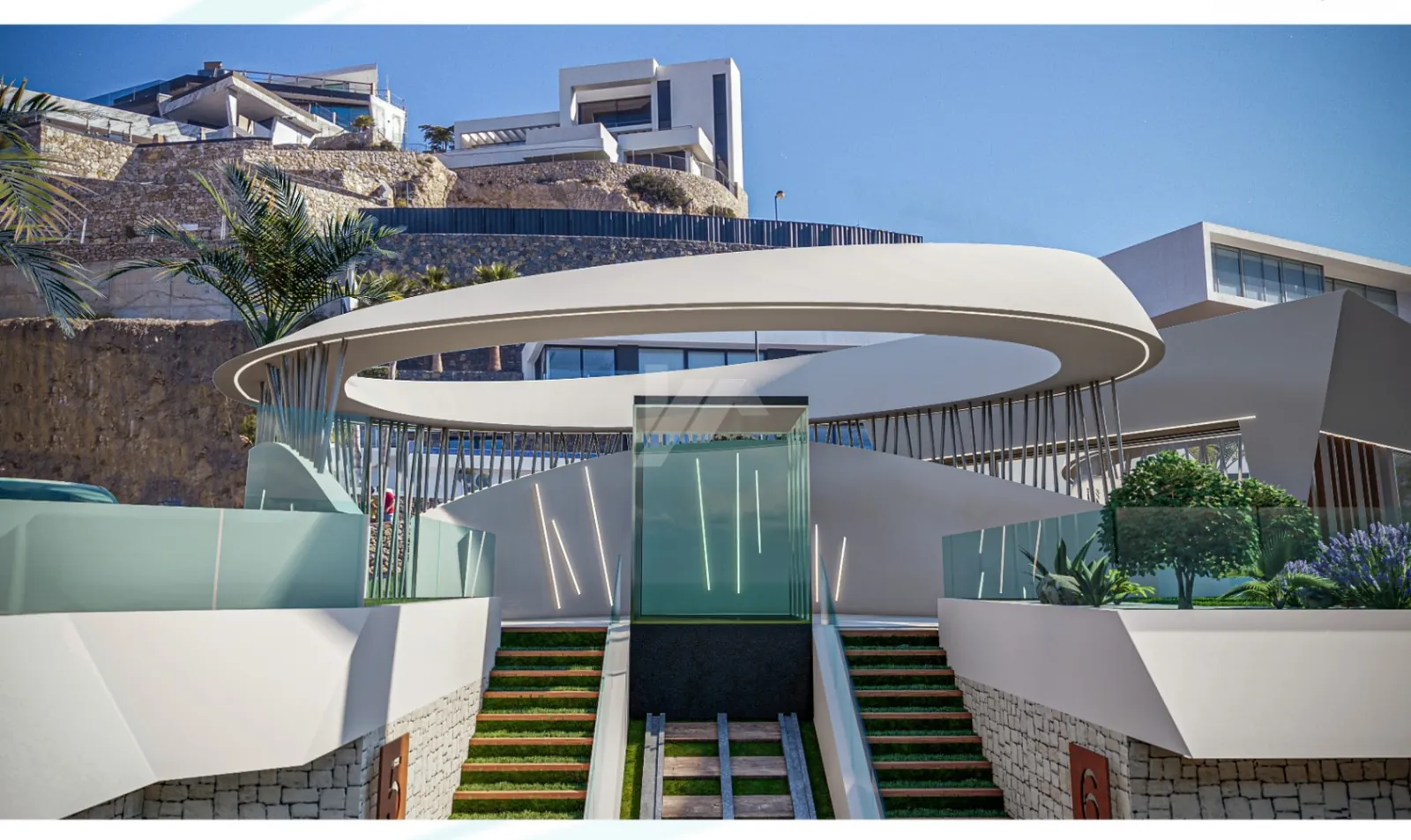Luxe villa's met uitzicht op zee te koop in Altea. Costa Blanca.