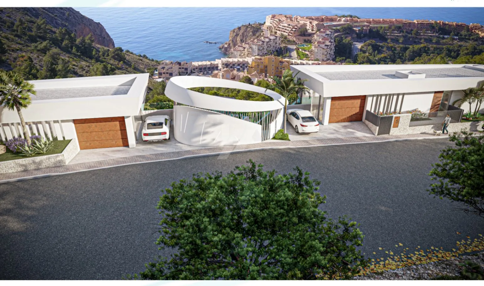Luxe villa's met uitzicht op zee te koop in Altea. Costa Blanca.