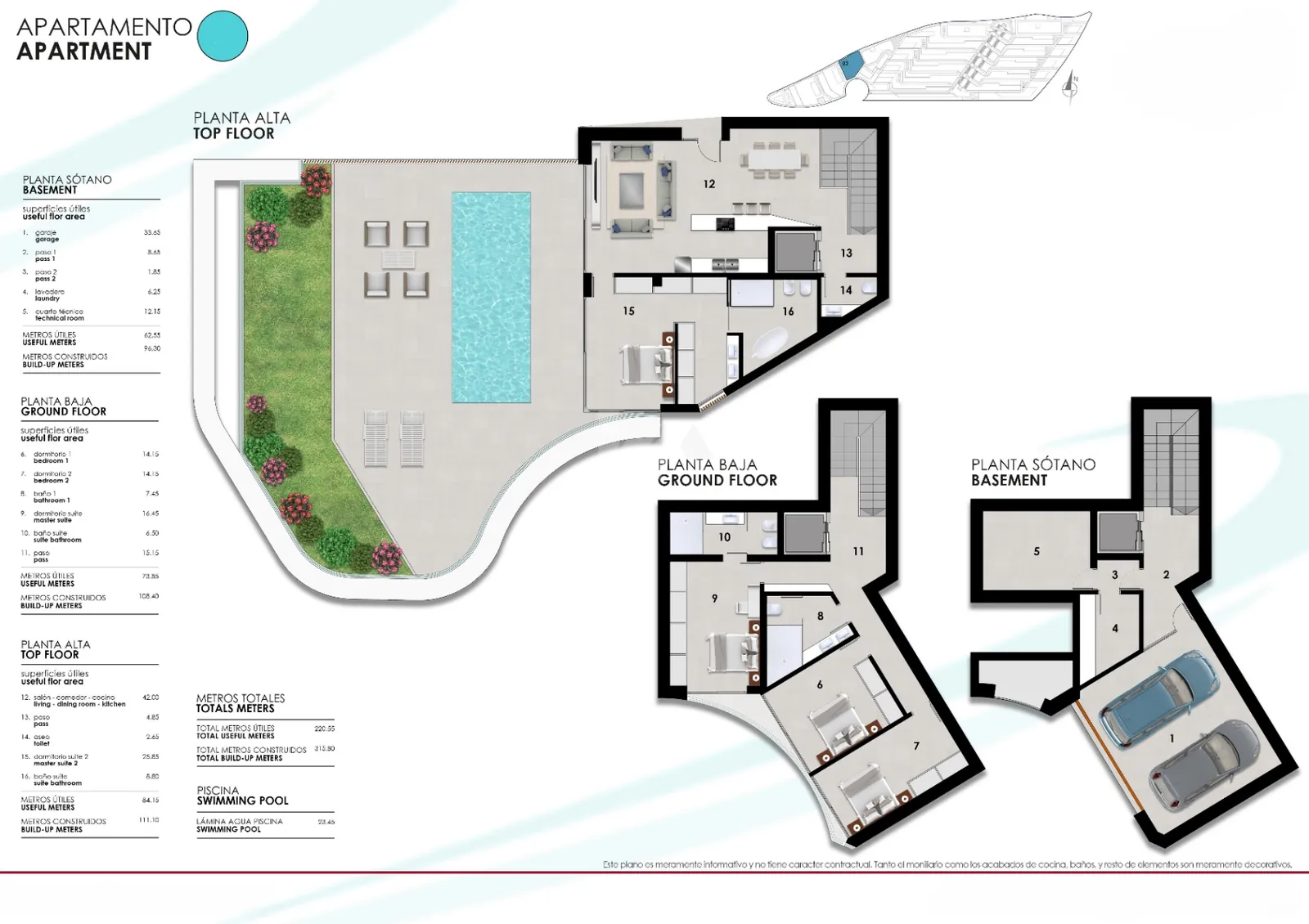 Appartementen met uitzicht op zee te koop in Altea, Costa Blanca.