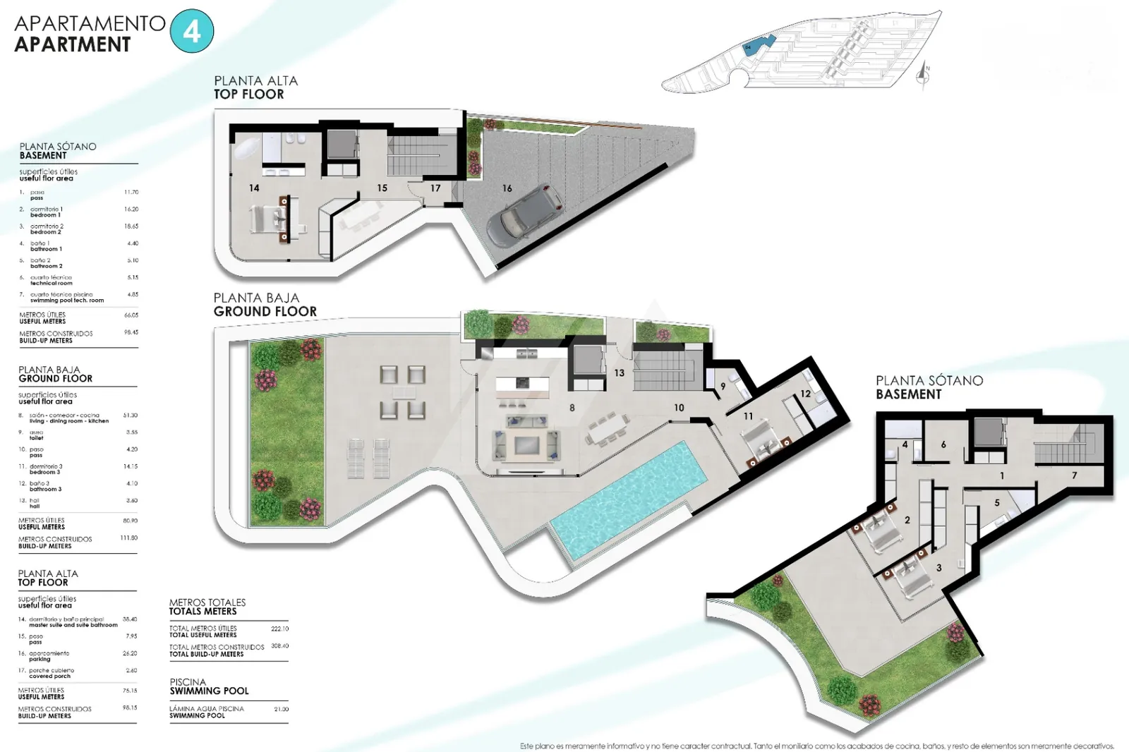 Penthouse te koop met zeezicht in Altea, Costa Blanca.