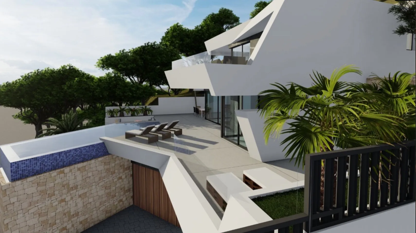 Project met licentie voor een nieuwbouwvilla te koop in Maryvilla, Calpe