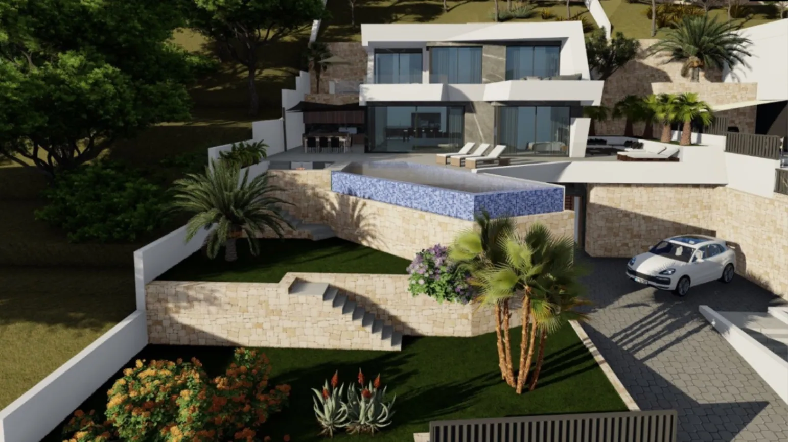 Project met licentie voor een nieuwbouwvilla te koop in Maryvilla, Calpe