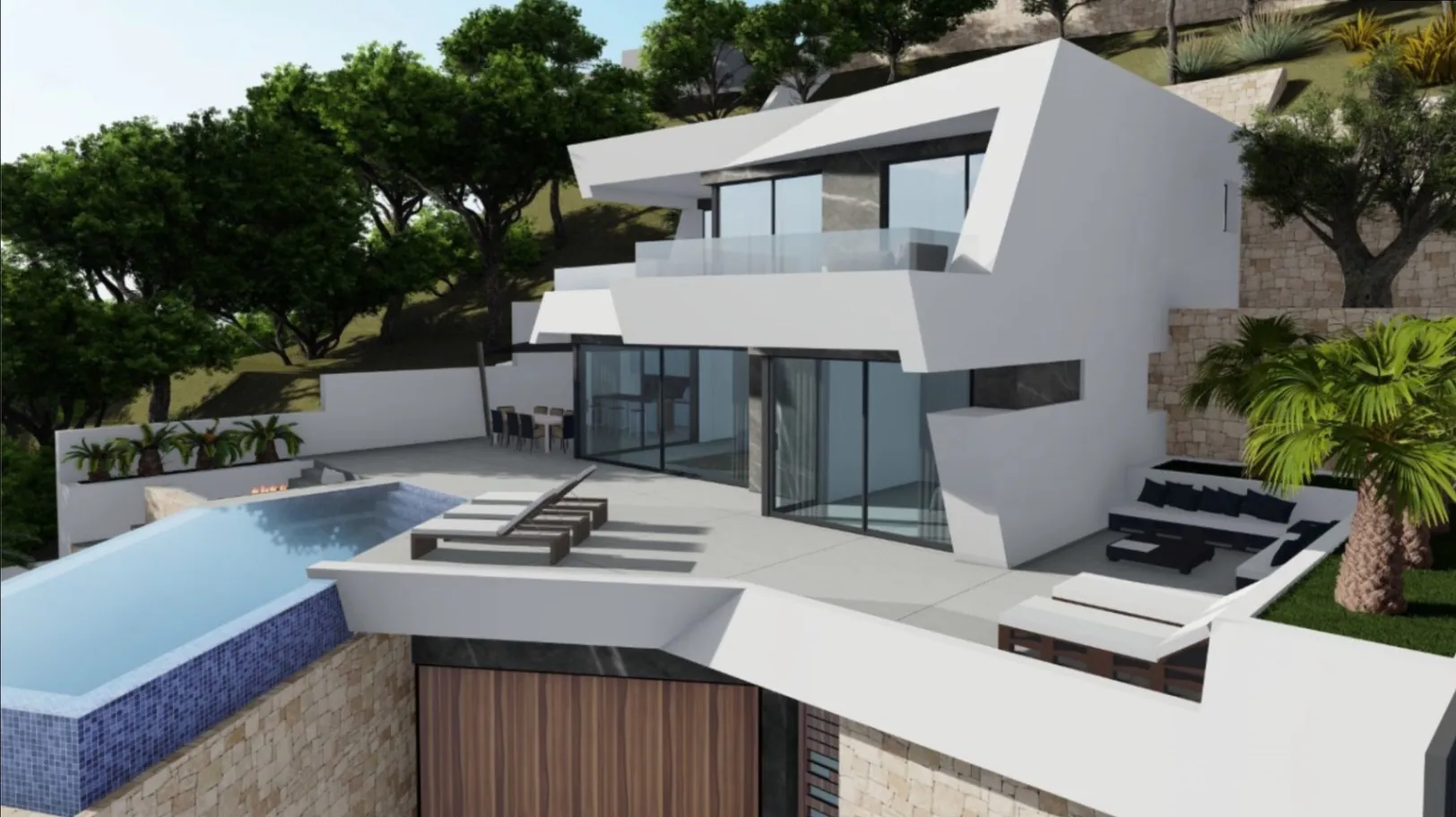 Project met licentie voor een nieuwbouwvilla te koop in Maryvilla, Calpe