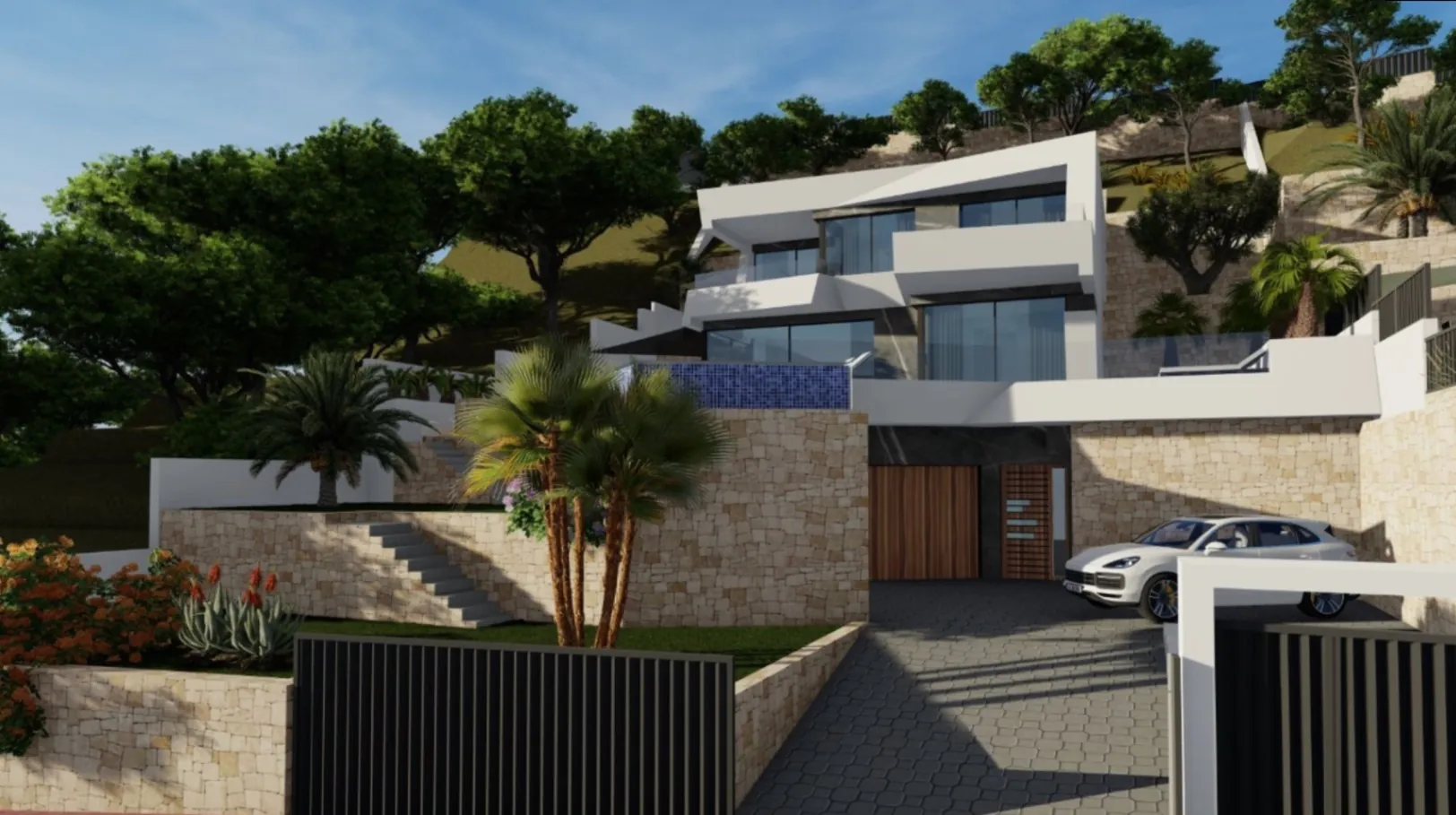 Project met licentie voor een nieuwbouwvilla te koop in Maryvilla, Calpe
