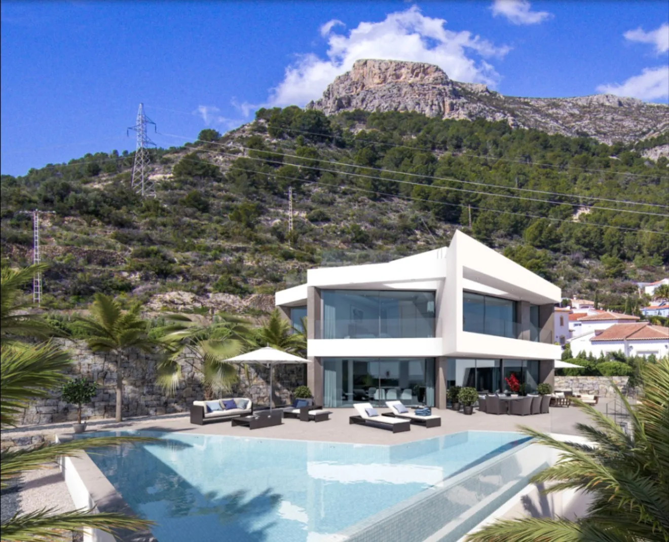 Nieuwbouwvilla onder constructie te koop in Partida Cucarres, Calpe