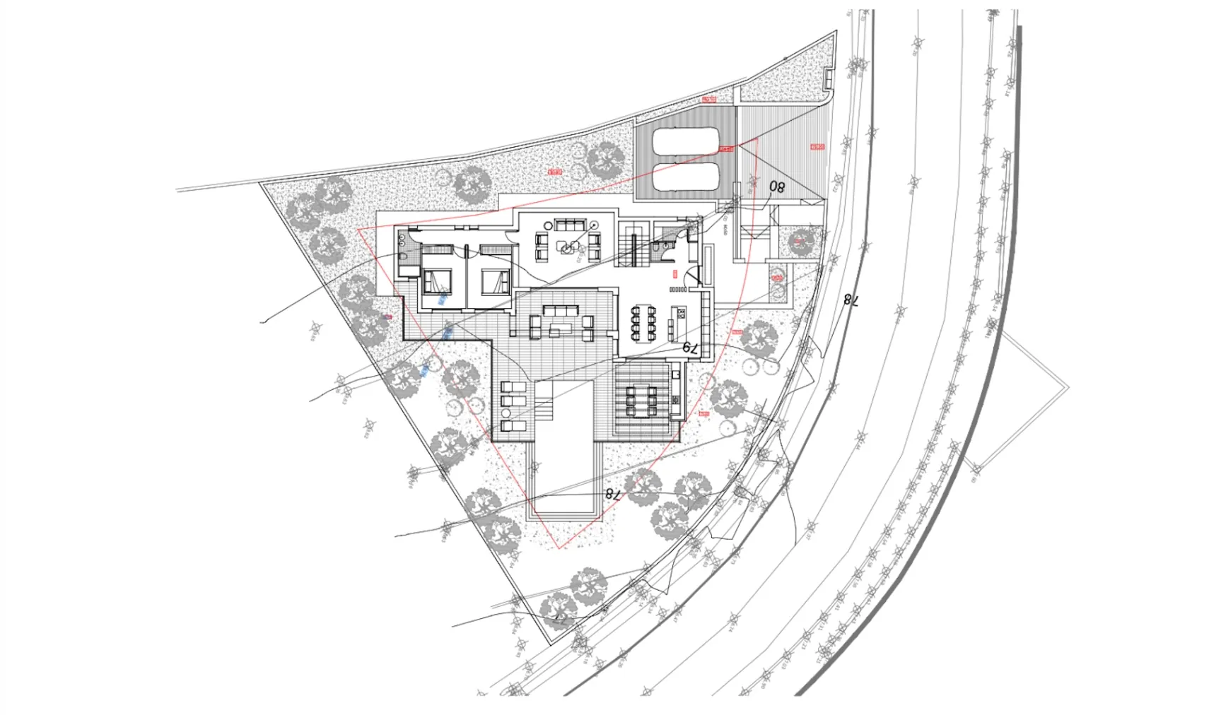 Project voor een Ibizastijl villa met zeezicht te koop in Fanadix, Benissa
