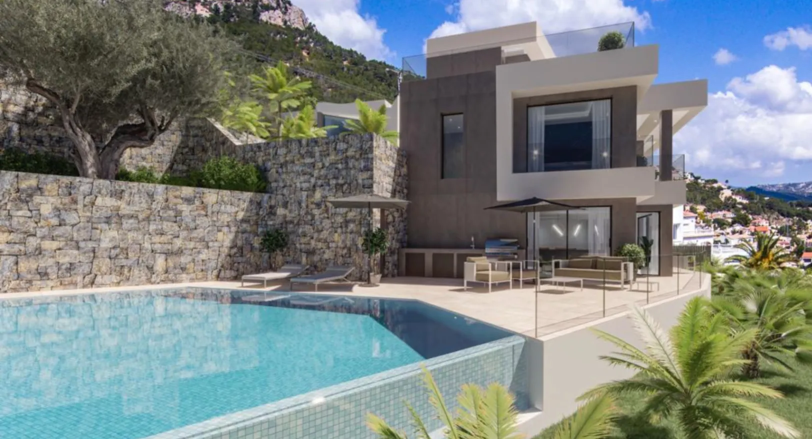 Nieuwbouwvilla onder constructie te koop in Partida Cucarres, Calpe