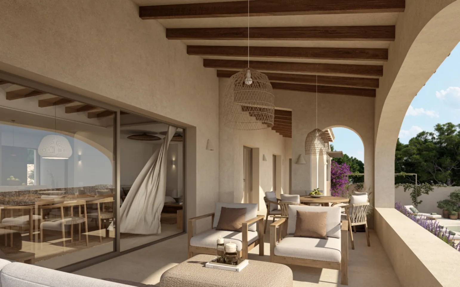 Volledig gerenoveerde villa met mooi zeezicht te koop in La Fustera, Benissa