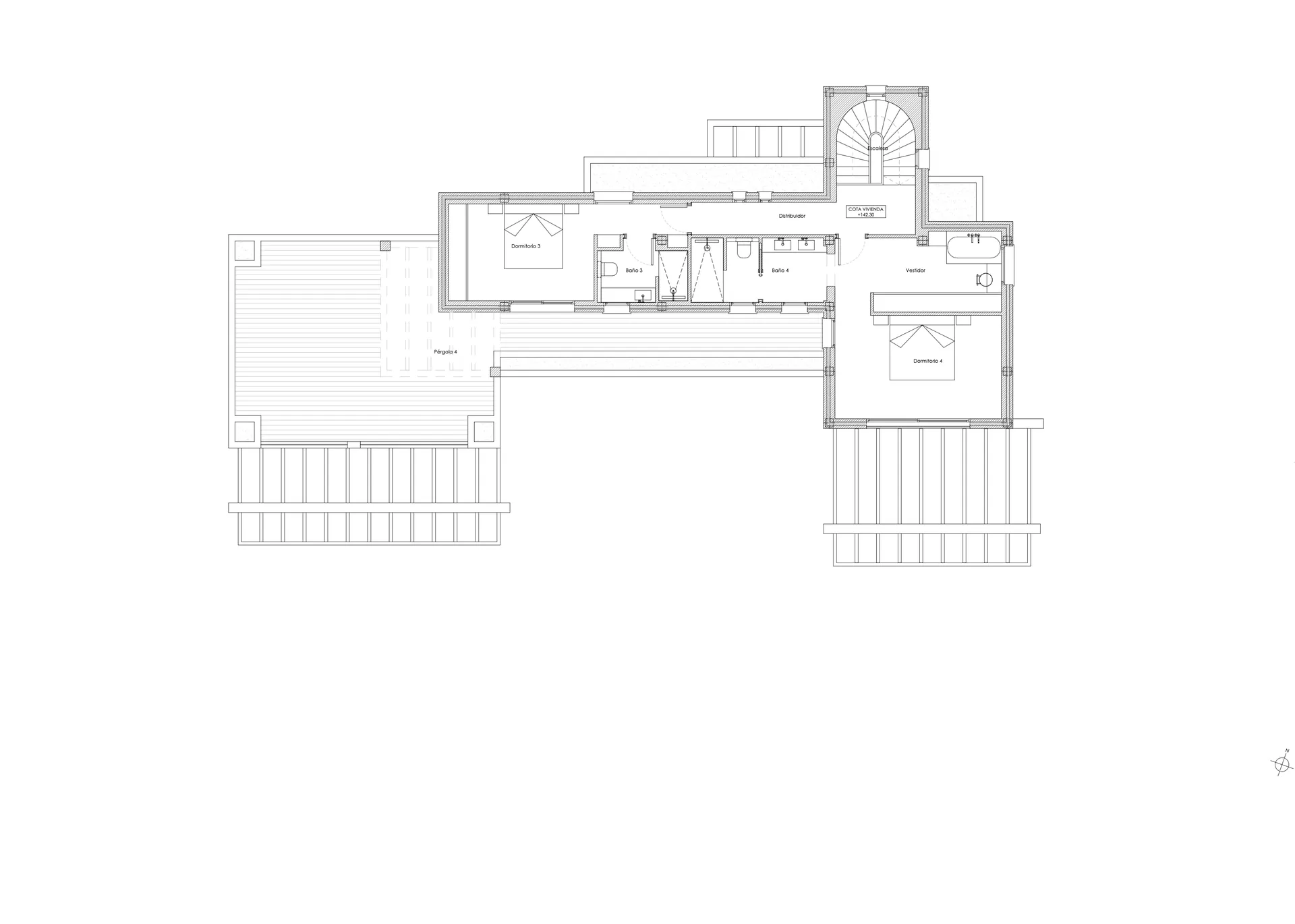 Project voor een nieuwbouw villa te koop met panoramisch zeezicht in Raco del Galeno, Benissa