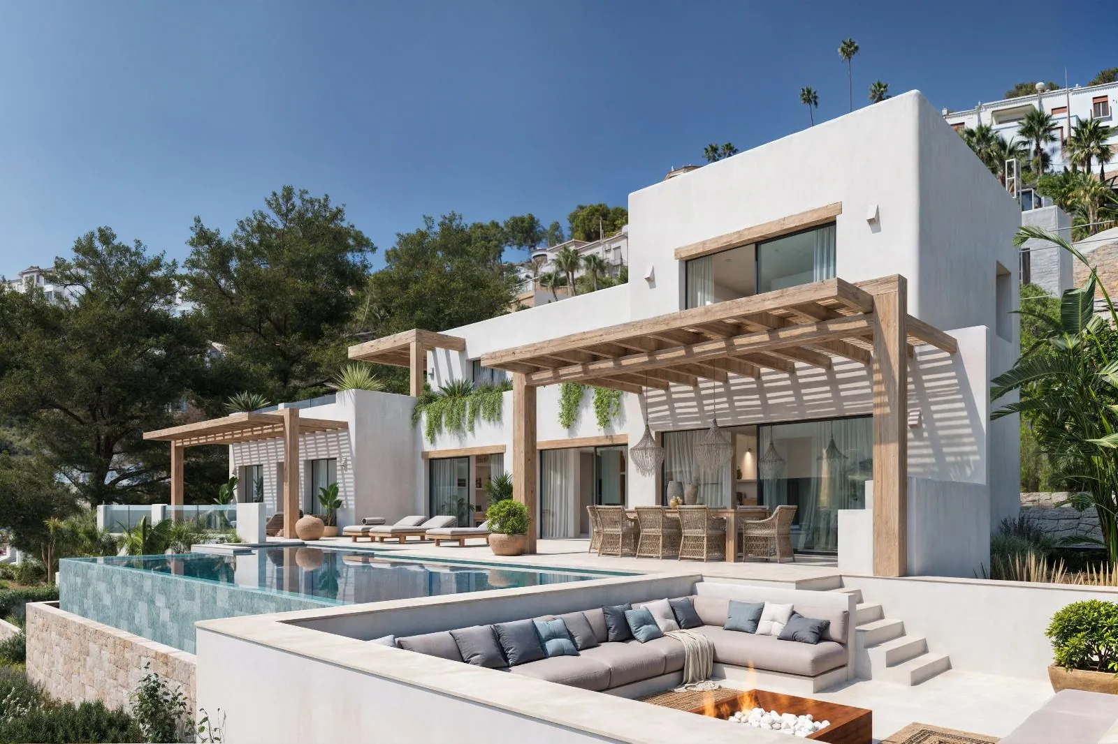 Project voor een nieuwbouw villa te koop met panoramisch zeezicht in Raco del Galeno, Benissa