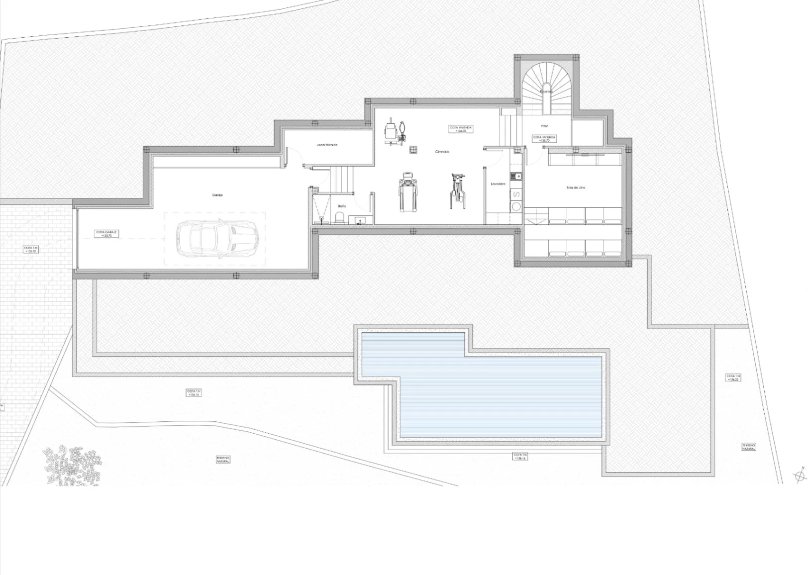 Project voor een nieuwbouw villa te koop met panoramisch zeezicht in Raco del Galeno, Benissa
