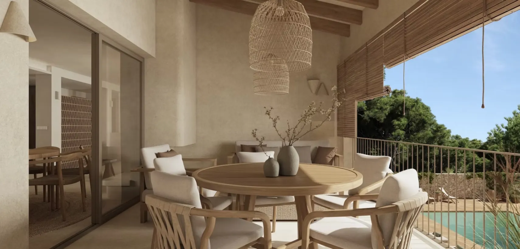 Ibizastijl villa te koop op wandelafstand van het strand La Fustera, Benissa