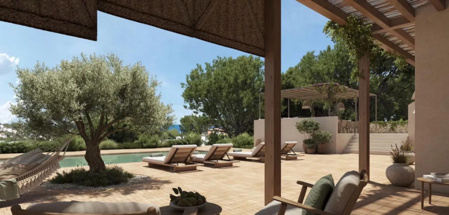 Ibizastijl villa te koop op wandelafstand van het strand La Fustera, Benissa