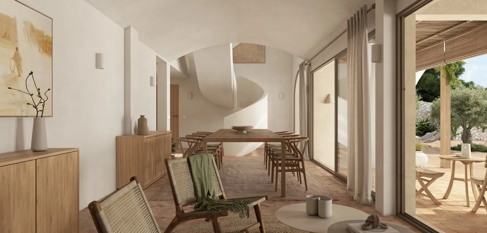 Ibizastijl villa te koop op wandelafstand van het strand La Fustera, Benissa