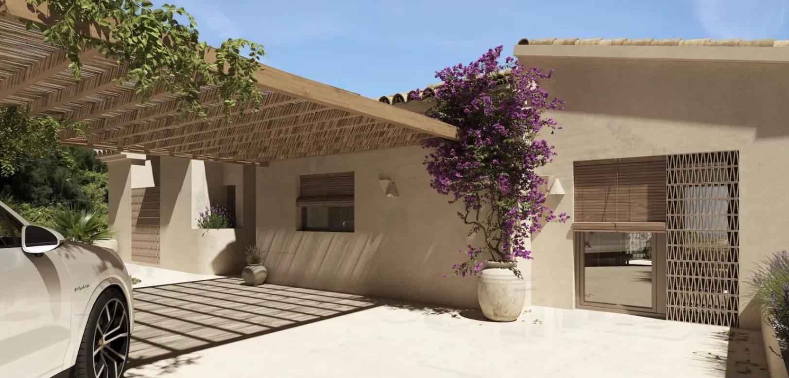 Ibizastijl villa te koop op wandelafstand van het strand La Fustera, Benissa