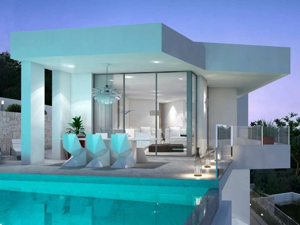 Nieuwbouwvilla met prachtig open zicht te koop in Benimeit, Moraira