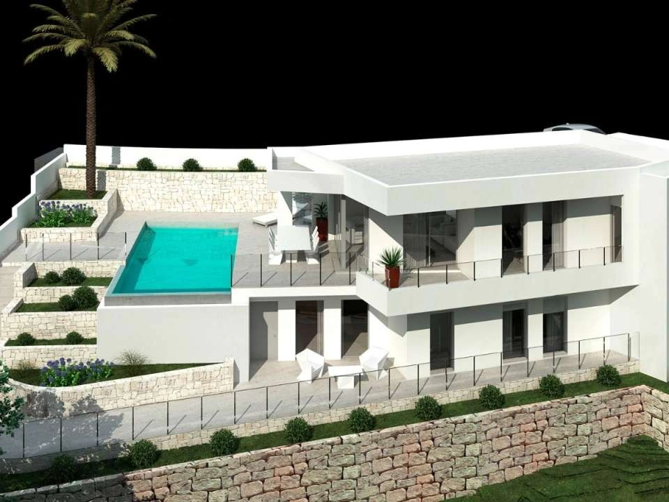 Nieuwbouwvilla met prachtig open zicht te koop in Benimeit, Moraira