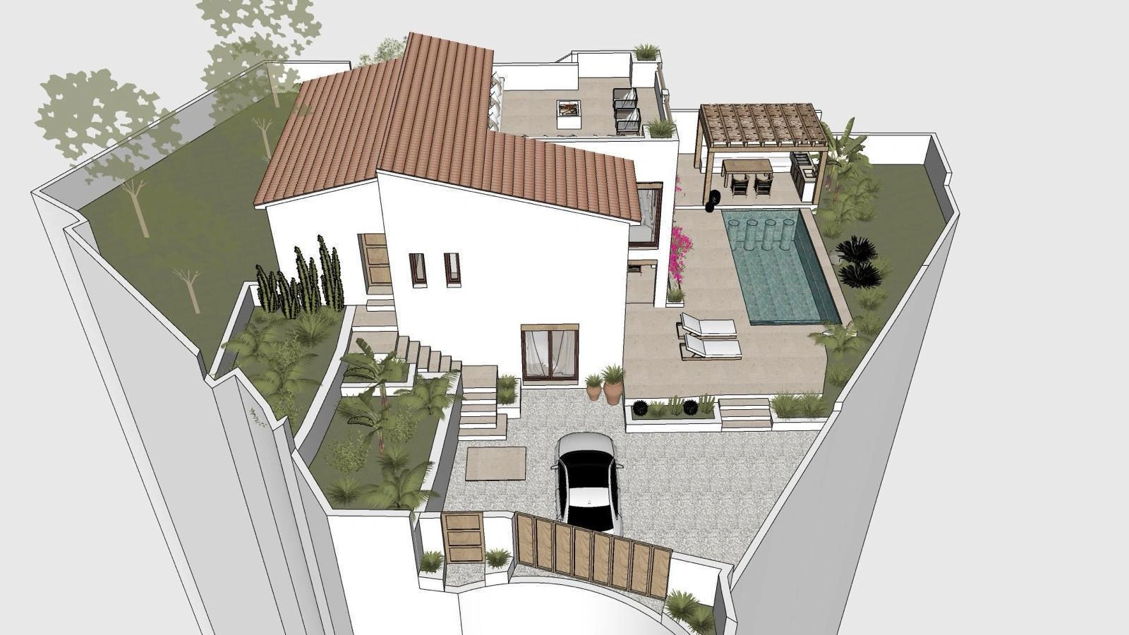 Ibizastijl villa te koop op loopafstand van La Fustera, Benissa